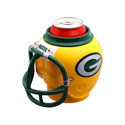 Green Bay Packers NFL Mini FanMug Desk Caddy Helmet Removable Cup Yellow / Green • $25.19