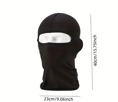 Balaclava Full Face Mask Men/Women Cycling Ski Winter Warm Black Bikes Cover Ski • £2.29