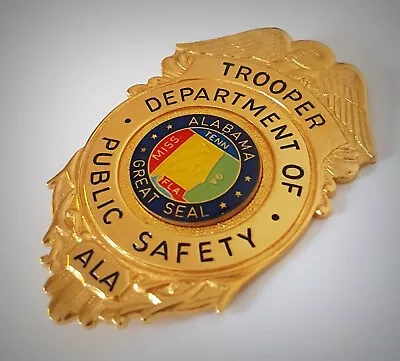 £22.79 • Buy Obsolate Historical Usa Police Badge ... Trooper / Great Seal ALABAMA 1935