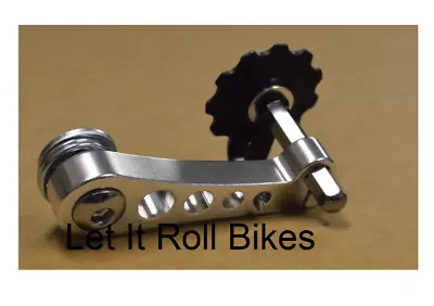 $19.99 • Buy Silver Single Speed Bike Chain Tensioner Bicycles New