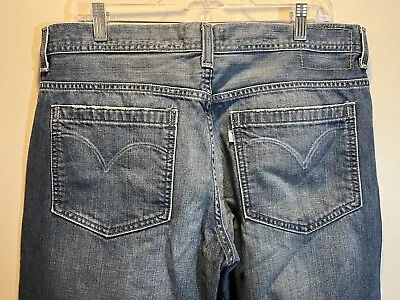 Vintage 90's Levis SilverTab Jeans Men's 34x32 True Straight Button Fly Cotton • $34.90