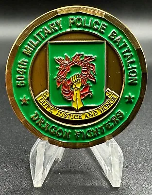 U.S. Army 504th Military Police Battalion MP OIF 03-04 Military Challenge Coin • $29.95