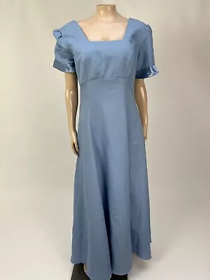 Vintage 80's Women's Dress Formal Prom Party Evening Acetate Bow Bridesmaid L13 • $31.99