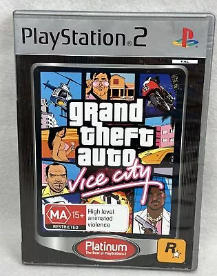 Grand Theft Auto - Vice City - Sony PS2 PlayStation 2 Game PAL - Manual + Map • $19.95