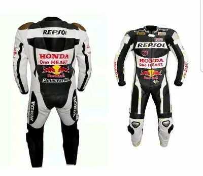 Motorcycle Repsol Leather Racing Suit Motorbike Riding Suit All Sizes Available • $391.68