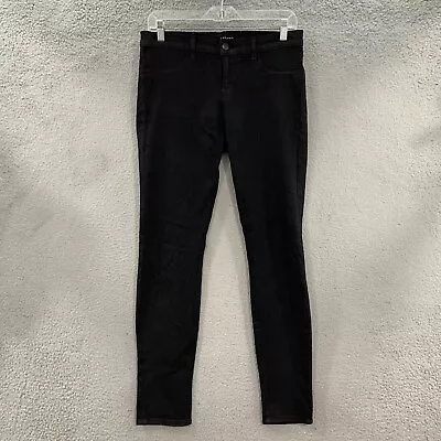 J BRAND Super Skinny Legging Coated Stretch Black Coat Steal Jeans Women Size 30 • $27.80