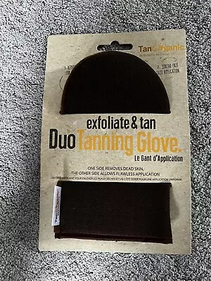 TAN Organic Duo Tanning Exfoliate Mitt Glove New • £4