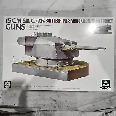 Takom 15cmsk C/28 Battleship Bismarck Bb II/STB II TURRET GUNS Box 37 • $37