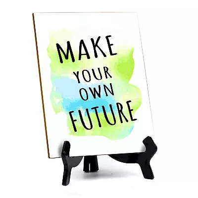 Make Your Own Future Table Sign With Acrylic Stand (6x8“) | Positive • $14.24