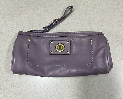 Marc By Marc Jacobs Wallet Leather Clutch Mauve Purple Wristlet Phone Pocket • $30