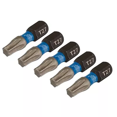 Draper Expert 05495 5pc TX-STAR Impact Screwdriver Bits T27 X 25mm 1/4  Hex • £3.26