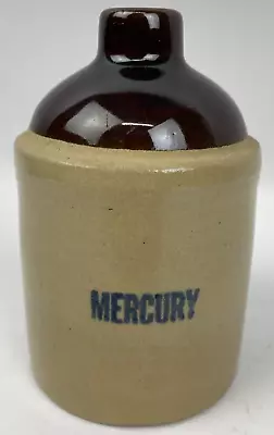 Vintage Collectable Mercury Stoneware Crock Jug 3-Tone Color  5” Tall Brown • $16.99