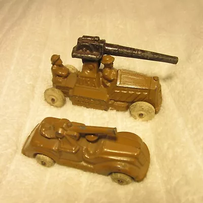 1930's Manoil Slush Metal Anti-Aircraft Cannon Cars Barclay Original • $29.99