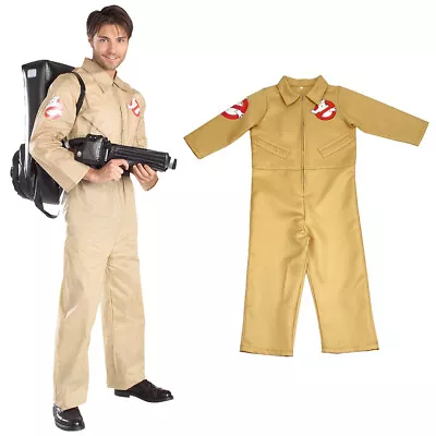 Ghostbusters Costume Fancy Dress Jumpsuit (No Backpack) For Adult Mens Children • $43.10