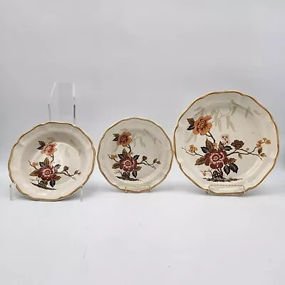 Vintage Mikasa Imperial Garden Club EC 459 Dinner & Salad Plate Set & Bowl • $8