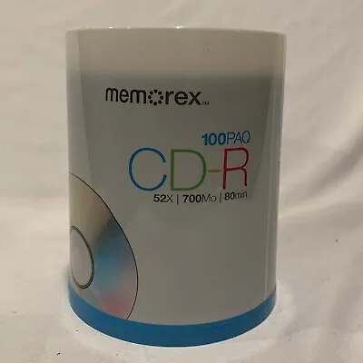 Memorex CD-R Digital Media - 52X 700mb 80Min - 100 Pack NEW & FACTORY SEALED • $19.99