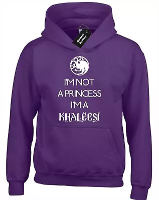 Im Not A Princess Khaleesi Hoody Hoodie Game Of Daenerys Targaryen Thrones Snow • £16.99