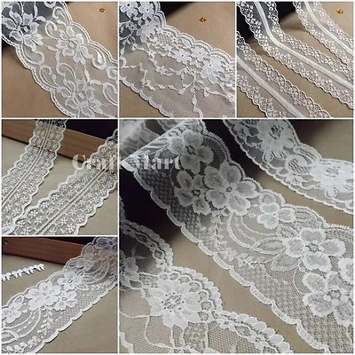 £1.49 • Buy VINTAGE Antique Off White/Ivory LACE RIBBON WEDDING TRIM Bridal Shabby Dress Diy
