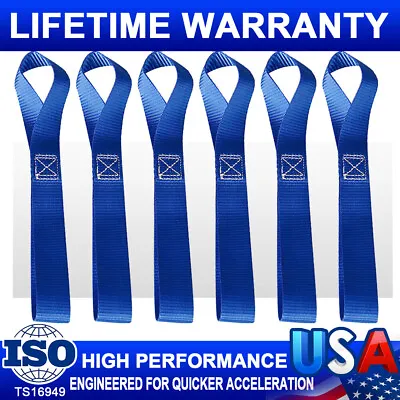 6 Pcs Soft Loop Tie Down Straps Lashing Heavy Duty Motorcycle Handlebar 4500LBS • $10.41