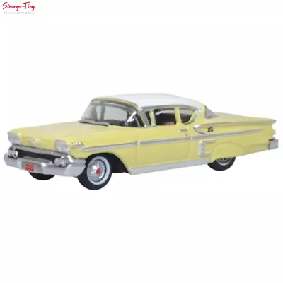 Oxford Diecast OX87CIS58002 1/87 COLONIAL CREAM/SNOWCREST CHEVROLET IMPALA  • $19.10