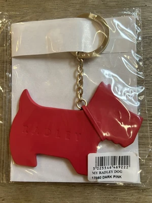 £15 • Buy Brand New Radley Keyring - My Radley Dog - Dark Pink - Rrp £22