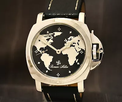 Big Face Watch Unique Watch Luxury Watch Silver Watch Boyfriend Gift Miller • $280