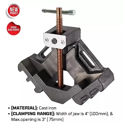 Heavy Duty Cast Iron Welding Angle Clamp 4  Two Axis 90 Degree For Metal Working • $137.74