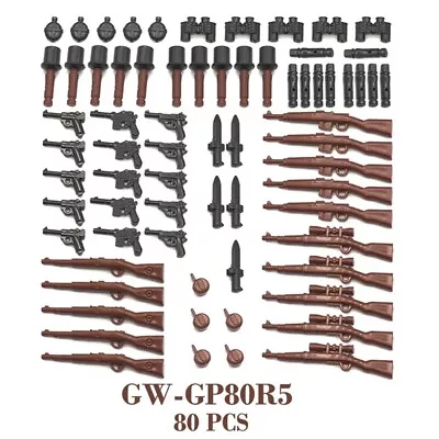 Minifigure Guns Weapons Pistols Rifles & Military Army Accessories For LEGO 80pc • $32.50