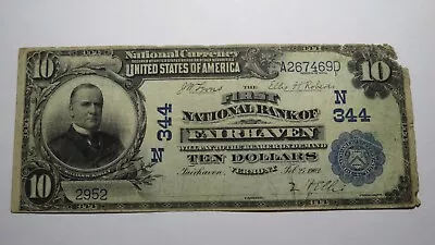 $10 1902 Fair Haven Vermont VT National Currency Bank Note Bill #344 Fairhaven • $322.99