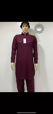 Men's Indian /Pakistani Kabuli kabliKurta Panjabi Wedding Party Wear Shirt • $30