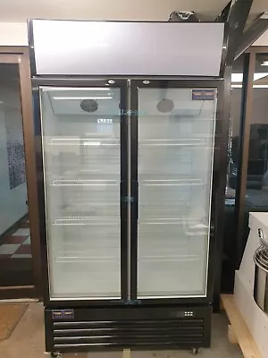 £1295 • Buy Double  Glass Door Upright Drinks Cooler Display Fridge 650lt# New In A Box#