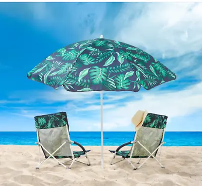 $49.90 • Buy Instahut Outdoor Umbrella Umbrellas Beach Garden Tilt Sun Patio Deck Pole 1.8m