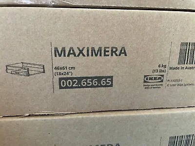 Ikea MAXIMERA Drawer Medium White 18x24   002.656.65 - NEW • $83.99