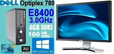 Dell OptiPlex 780 E8400 (160 GB Intel Core 2 Duo 3.00 GHz 4 GB) PC Desktop • $210