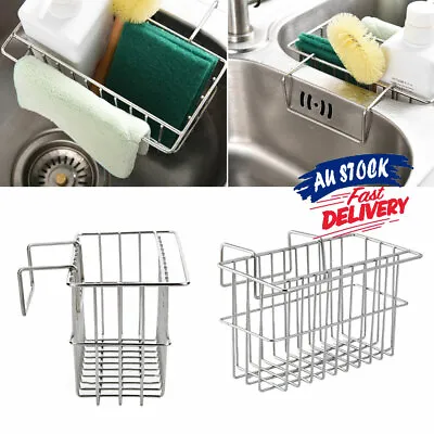 Kitchen Sink Organizer Caddy Tidy Holder Drainer Hook Racks Storage Soap Sponge • $17.99