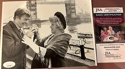 Michael Caine & Shelly Winters  ALFIE  Tower Bridge•CLASSIC•CAINE SIGNED JSA COA • $177