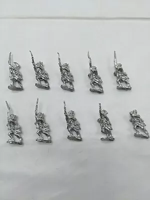 Set Of (10) 2  Metal Miniatures Revolutionary Infantry Soldiers With Bayonets • $17.99