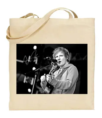 Shopper Tote Bag Cotton Canvas Cool Icon Stars Ed Sheeran Ideal Gift Present • £7.99