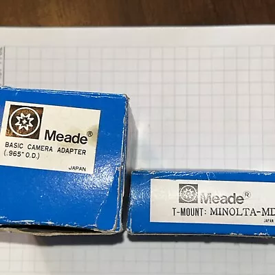 Meade Basic Camera Adapter With T-Mount Minolta-MD • $35