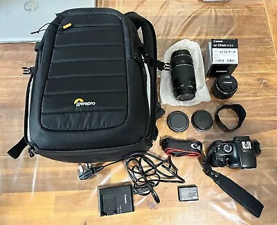Canon Eos 1100d Digital Slr Camera With Extras Lenses Bag  • £170