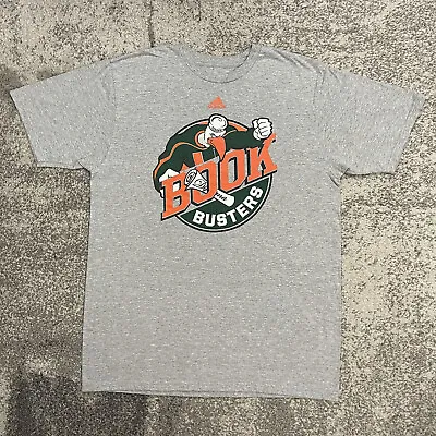 Adidas NCAA Miami Hurricanes “Book Busters” College Shirt Mens Large • $15