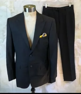 Versace Collection 2-piece Navy Blue Pinstripe Suit • $125