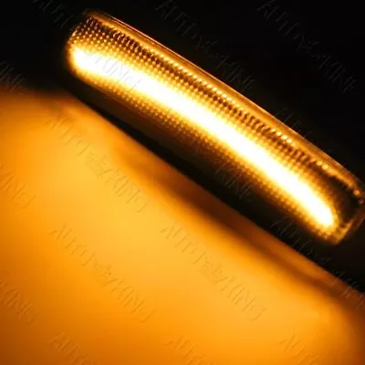 Fit Bmw F30 F31 F32 320 340 420 435 Amber Led Smoke Bumper Side Marker Lights • $19.24