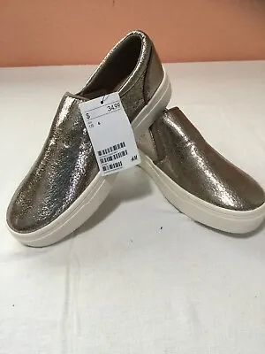 H&M Women's Gold Slip-On Sneakers Size 6 NEW • $19.99