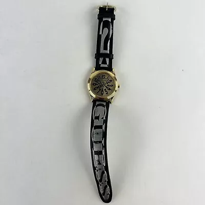 Vintage 1992 GUESS Question Mark ? Band Wrist Watch Japan New Battery Tested • $18.71