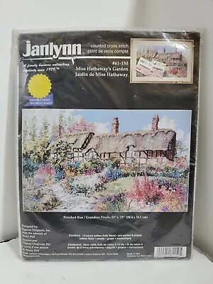 Janlynn Marty Bell  Miss Hathaway's Garden  Counted Cross Stitch Kit NEW 23x15 • $23.99