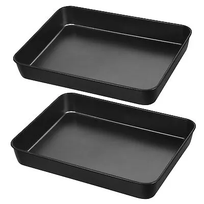 Rectangle Cake Pan Set Of 2 9 X 13 Inch Non-Stick Baking Pan For Oven Stain... • $34.96