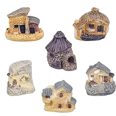 6pcs Miniature Fairy Garden House Accessories Mini Fairy Stone Cottage Tiny Hous • $12.69