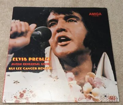 Rare ELVIS PRESLEY Aloha Rehearsal Show Kui Lee Cancer Benefit LP  1979 VG • $34.99