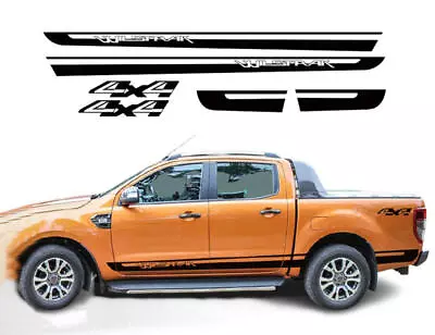 Graphic Side Door Stripe Decal Kit For Ford Ranger Wildtrak 4x4 Trunk Sticker • $69.27